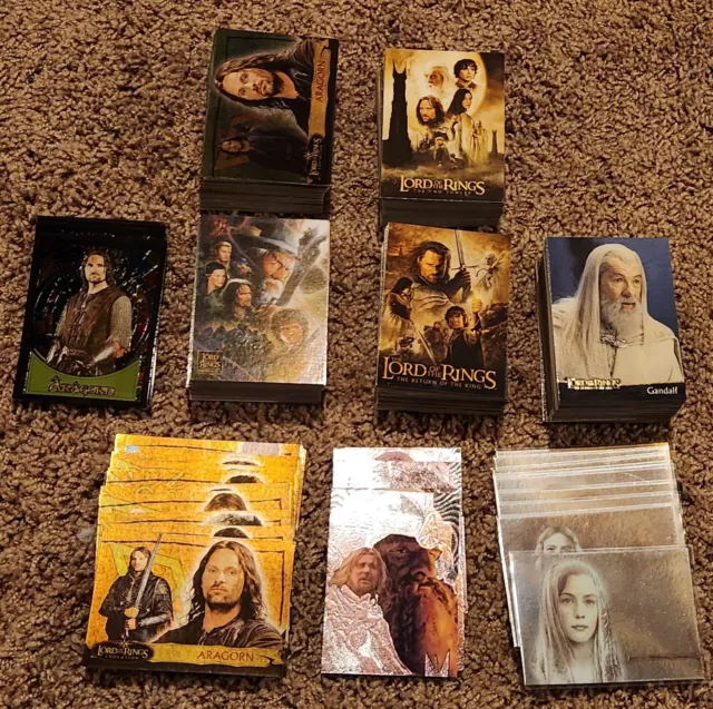 Lord of The Rings Topps Stained Glass, Two Towers ROTK Masterpieces Insert Sets