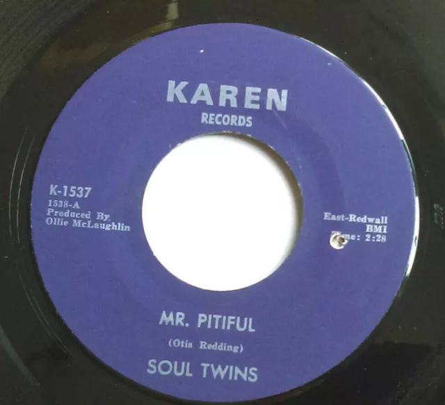 SOUL TWINS Searching For My Baby / Mr Pitiful NORTHERN SOUL 7" HEAR Karen