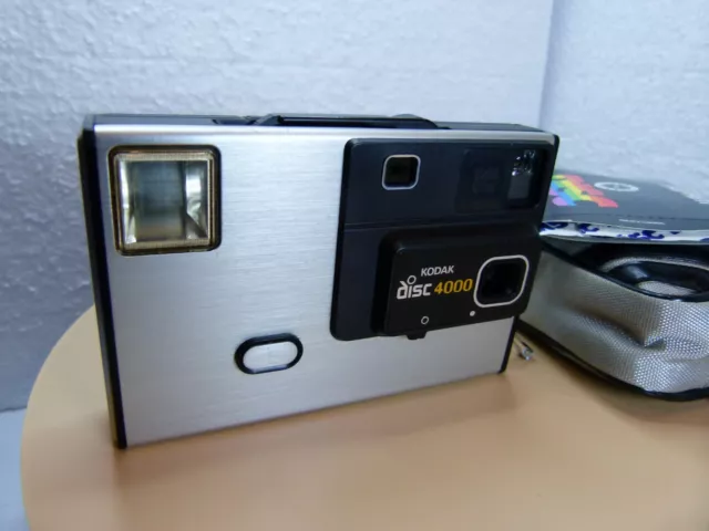 Kodak Disc 4000 camera, with case and film disc