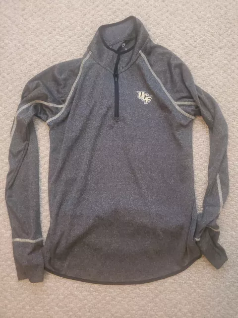 UCF Knights 1/4 zip Long Sleeve Athletic Top Shirt Size Large, Womens