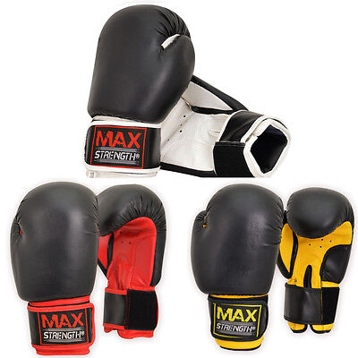 Rex Leather Boxing Gloves Fight Punch Bag Training MMA UFC Muay Thai Grappling