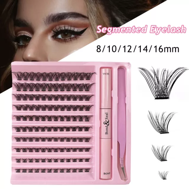 Segmentado Pestañas Lash Pegamento Injerto Kit Extensión de Bond Maquillaje GB "