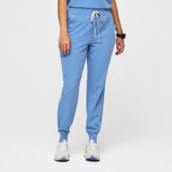 FIGS SCRUBS Zamora Joggers Size Medium Ceil Blue