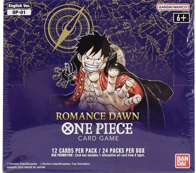 ONE PIECE CARD Game OP01 Romance Dawn Sealed Booster Box English EUR