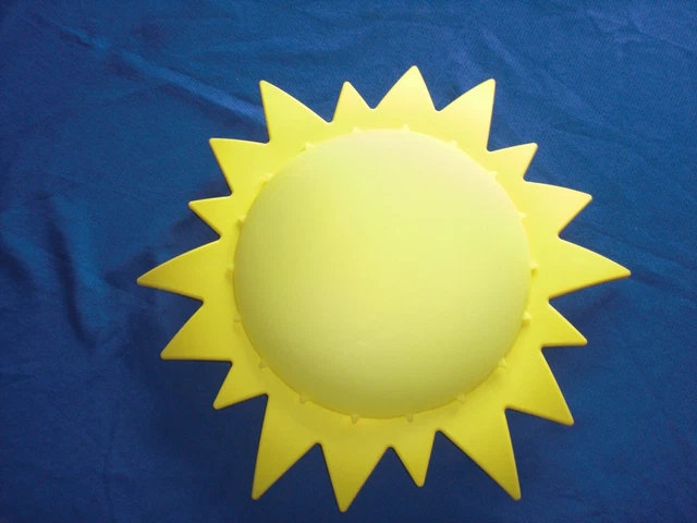 XXL IKEA SMILA Sol Deckenlampe Sonne gelb 66cm Kinderzimmer Wandlampe