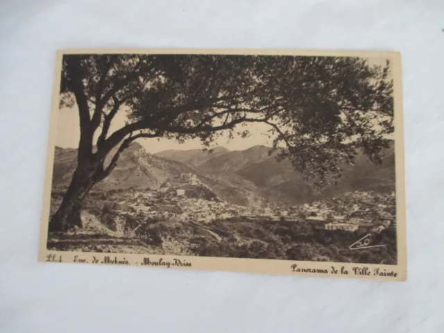 Cpa Maroc  Meknes  Carte Postale Ancienne Moulay Driss Vierge