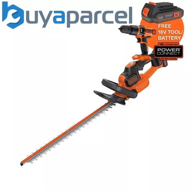Black and decker cordless hedge trimmer 18v battery new arrivals