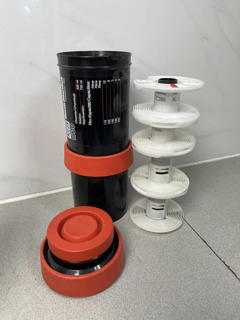 Unitanks JOBO 1520/1530 y 4 carretes de película con 2 imanes Jobo Cpe