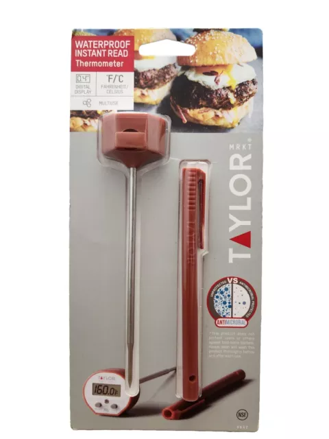 Taylor 9842 5" Stem Digital Pocket Thermometer, -40 Degrees To 450 Degrees F