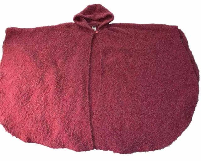 Branigan Weavers Ireland Poncho Cape Spring Pink Irish Wool Hooded