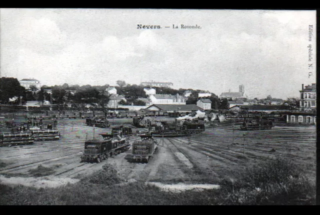 NEVERS (58) GARE des LOCOMOTIVES début 1900