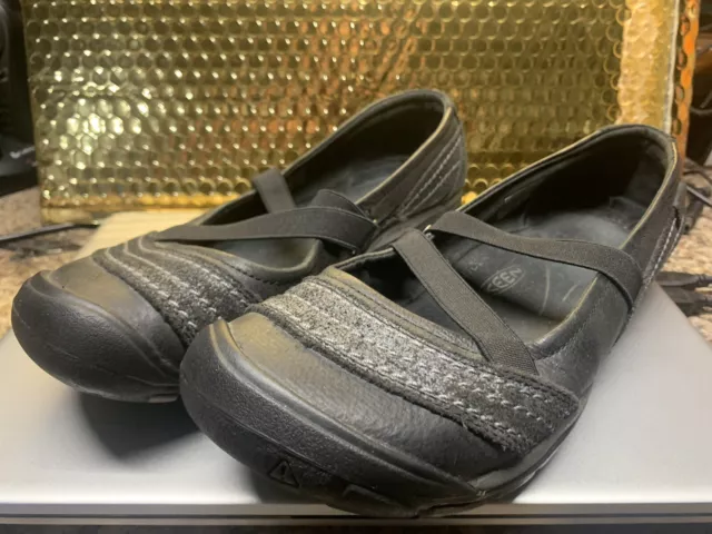 Womens Keen CNX Rivington Mary Jane Crisscross Black Shoes Size 9.5