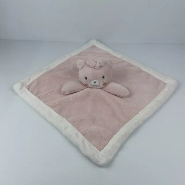 Teddy Bear Comforter Babies Security Blanket Soft Plush Toy Pink Little Haven