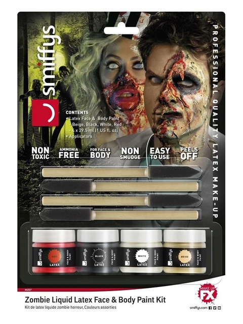 Horror Zombie Liquid Latex Kit Special FX horror Halloween Make Up Fancy Dress