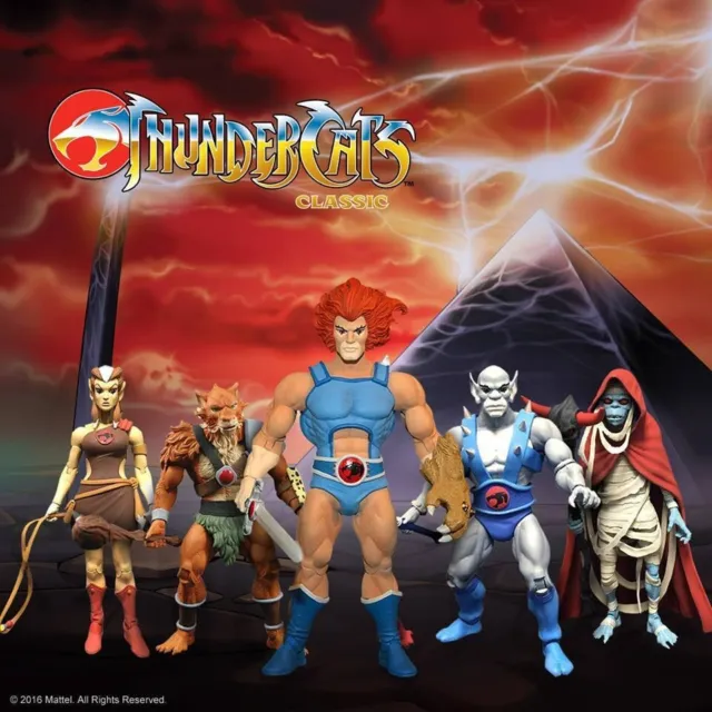 2016 Mattel Thundercats Classics Full Set 7 Figures Nmint