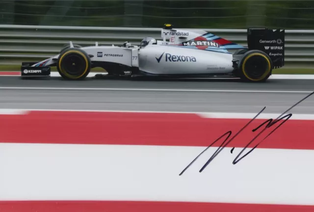 Valtteri Bottas Hand Signed 12x8 Photo F1 Autograph Williams Martini Racing 1