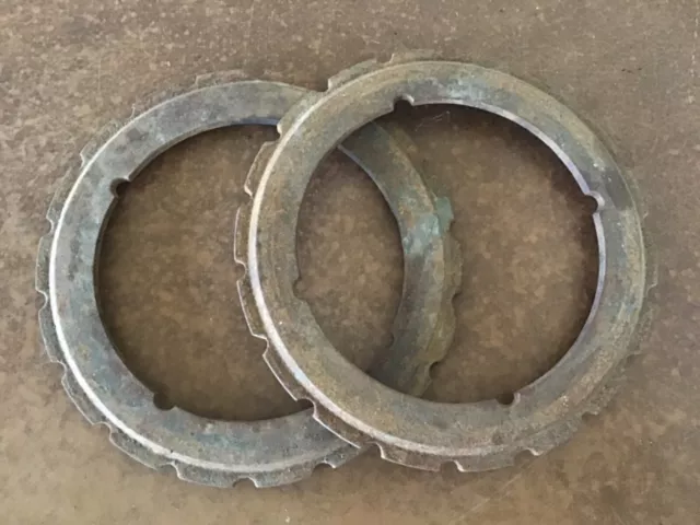 2 Vintage Metal Seed Planter Plates ~ GK 281-18 ~ Crafts, Farm Decor, Steampunk