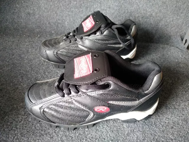 Rawlings Boys Size USA 4.5 Baseball Cleats Shoes 3