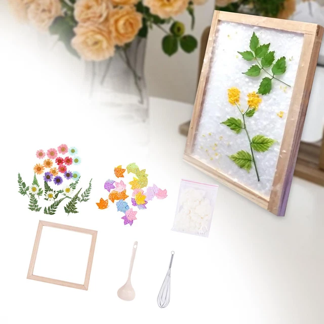 Cadre En Bois Pour Fabrication Papier Artisanal | 20x20cm | Loisir Créatif & Recyclage | Fait Main