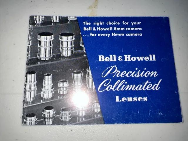 BELL & HOWELL Precision Collimated MOVIE CAMERA LENSES