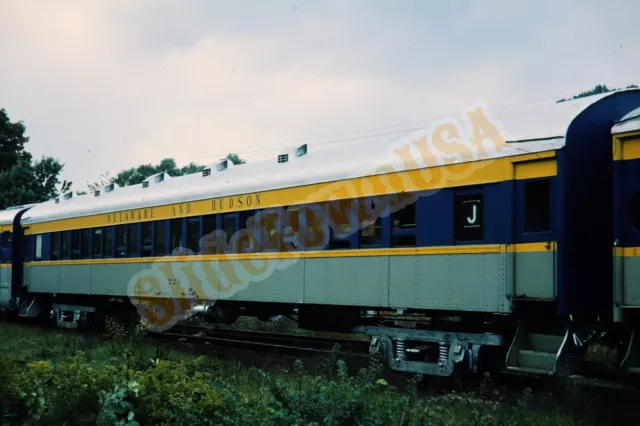 Vtg 1975 Train Slide 220 D&H Delaware & Hudson Commuter Car X3L152