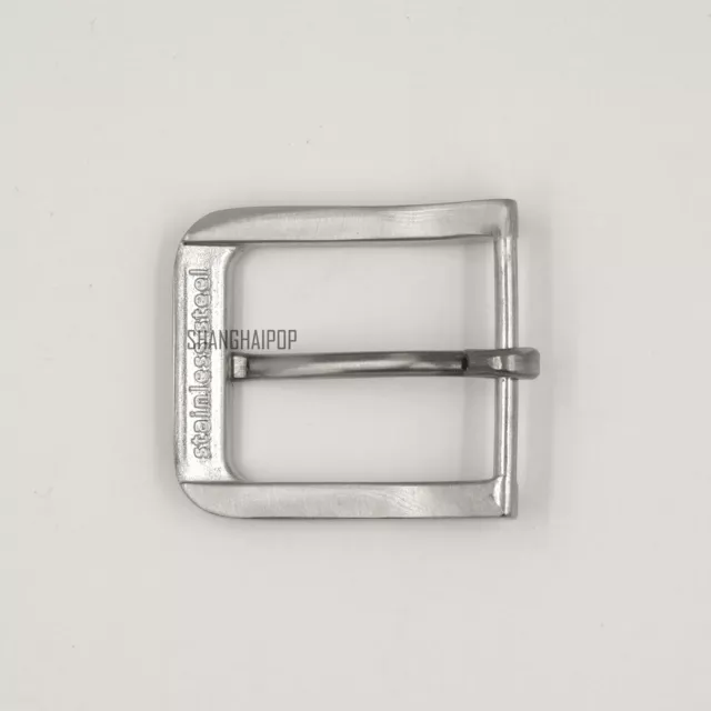 Stainless Steel Pin Buckle for Leather Belt Strap Waistband Spare Snap On 40mm