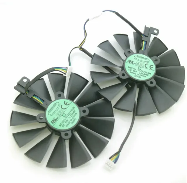 T129215SM Fan For ASUS STRIX RX570 RX580 GTX1050Ti Mining GPU P104-100 4G Card