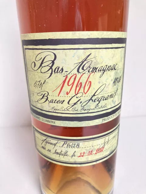 1 BT. BAS ARMAGNAC 1966 gaston Legrand 2