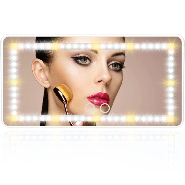 Eitelkeit Spiegel Auto Make-up Spiegel Wiederauf ladbare Make-up-Spiegel