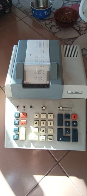calcolatrice vintage totalia Lagomarsino Moltic mod. LS 121