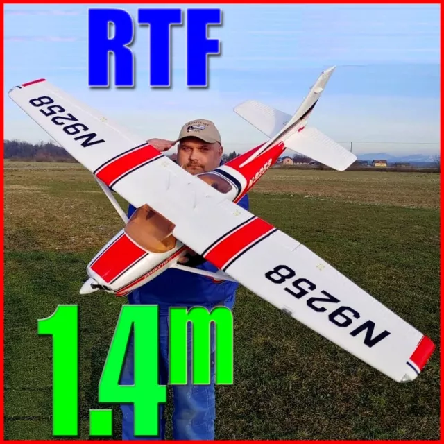 RC 5CH Remote Control RTF GYRO Plane 2.4G Brushless Large Trainer Model Airplane