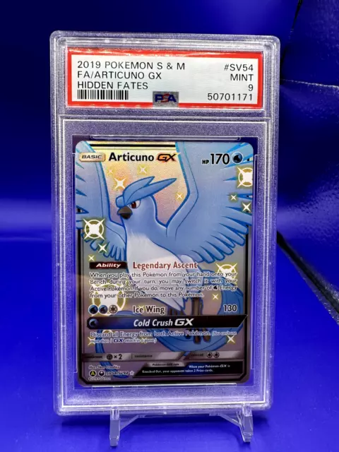 PSA 9 GEM MINT Articuno GX SV54/SV94 SM Hidden Fates SH