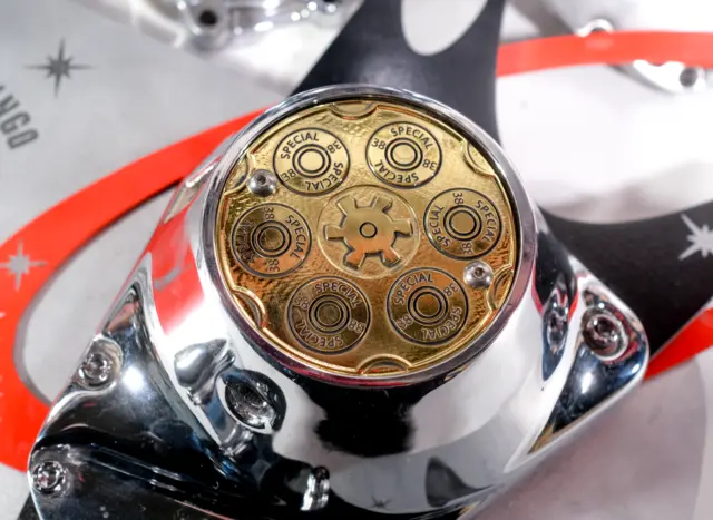 38 Special Shovelhead Evo Solid Brass Points Timing timer Cover Harley Davidson