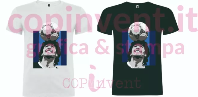 MARADONA PIBEDEORO calcio CAMPIONE T-shirt Tshirt maglietta Uomo Donna Napoli