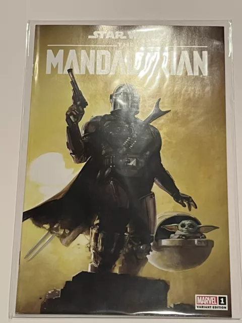 🔥Mandalorian #1 Marvel 2022 Clayton Crain Trade Dress Variant 🔥