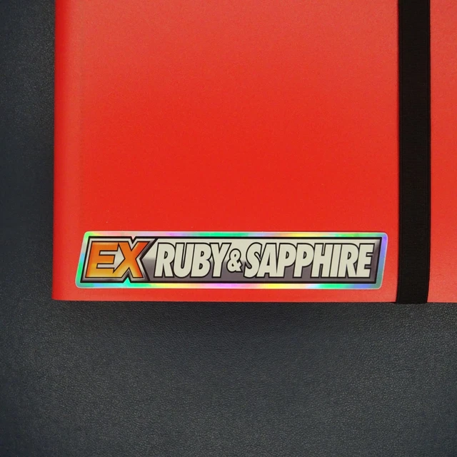 POKEMON BINDER STICKERS - All EX Ruby & Sapphire - Inc Set Symbol - You ...