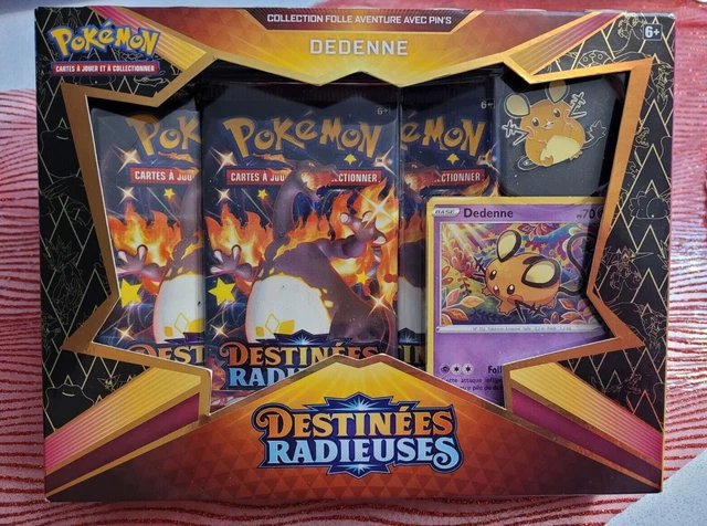 COFFRET PIN'S POKEMON Destinées Radieuses 3 Illustrations Dracaufeu EB4