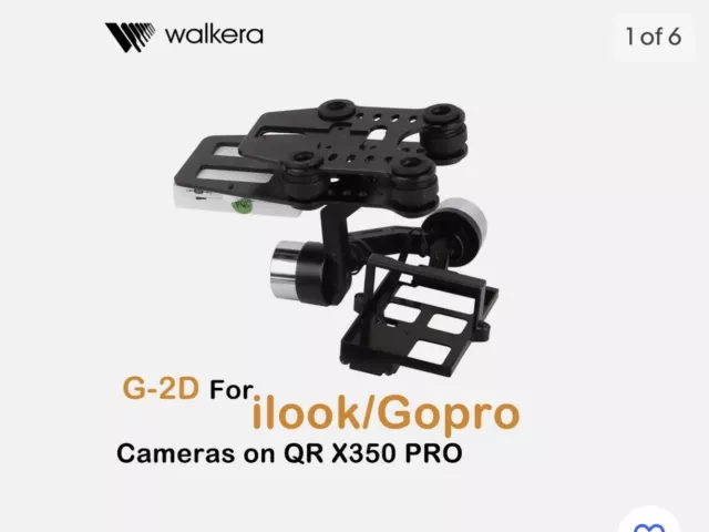 Walkera FPV G-2D Brushless Gimbal for ilook+ /Gopro/QR X350 PRO-New