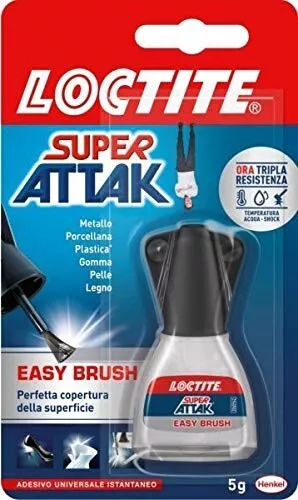 Super Attak Easy Brush Colla Loctite Cianoacrilica Istantanea Con Pennello 5 Gr.