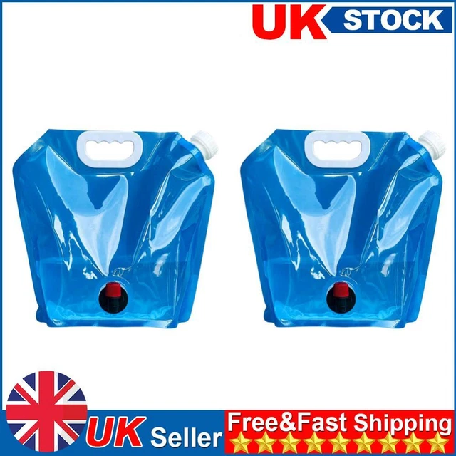 Camping Folding Water Bag No Leakage Water Container with Faucet Pouch (10L)
