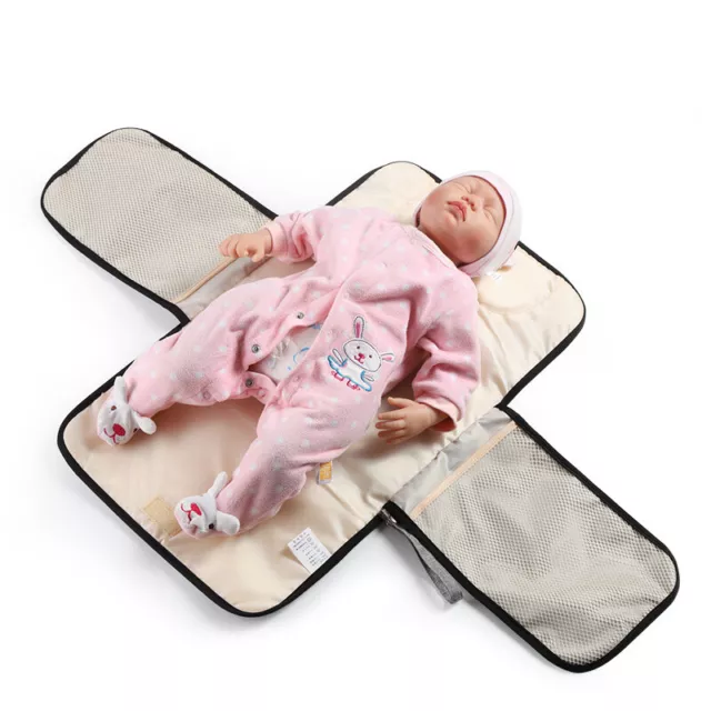 Diaper Changing Mat Baby Nappy Pad Foldable Protable Handbag Waterproof Bag