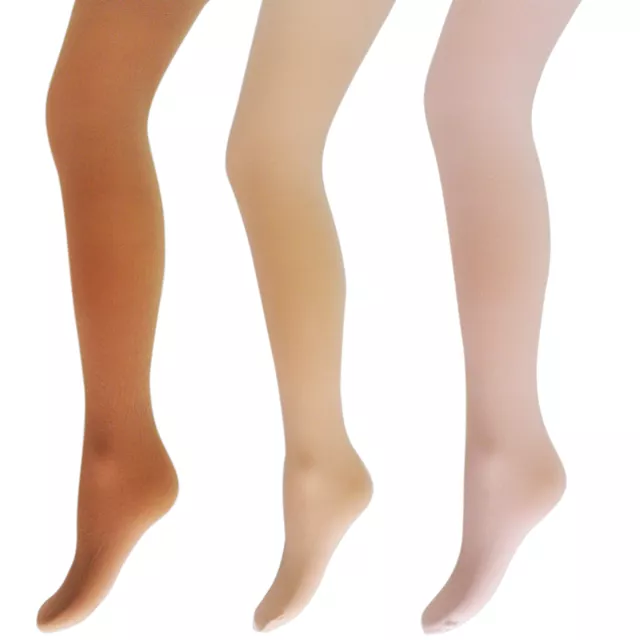 New Girls Childrens Quality 70 Denier Full Foot Strong Ballet Dance Tights Age