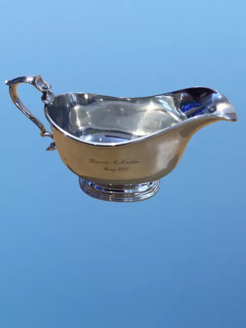 RARE 1932 Antique Sterling Silver Hallmarked Searle & Co Ltd Sauce / Gravy Boat