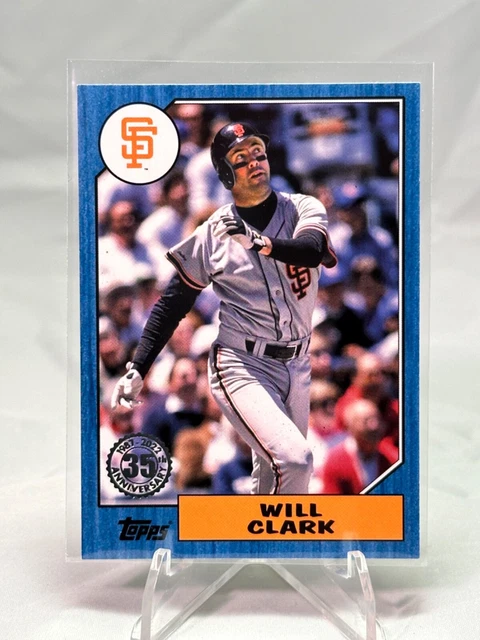 Will Clark 2022 Topps Series 1 35th Anniversary Blue Parallel T87-97