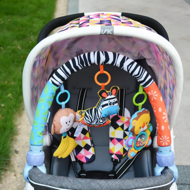 1pcs Musical Arch Toy Bassinet Musical Toy Arch Baby car toy with ringing bell 2