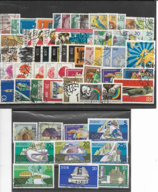 briefmarken DDR LOT 1975 gest. (179)