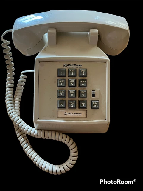 VINTAGE CREAM BELL Phones Model Basic TT 51450 Made In Malaysia Push ...