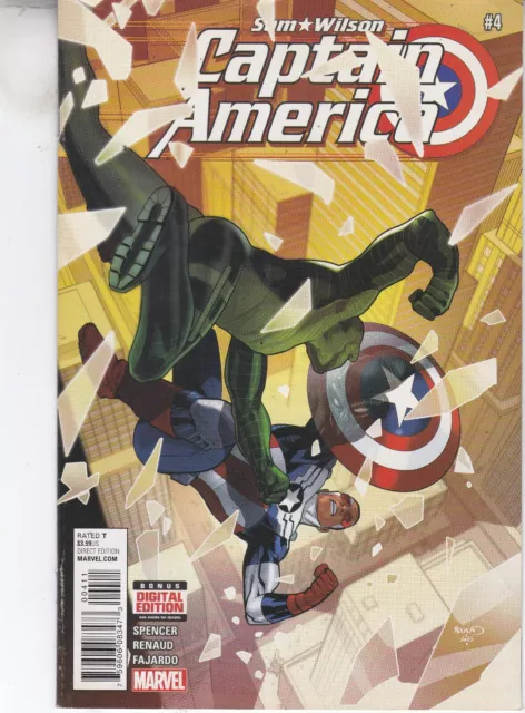 Marvel Comics Captain America Sam Wilson #4 Feb 2016 Fast P&P Same Day Dispatch