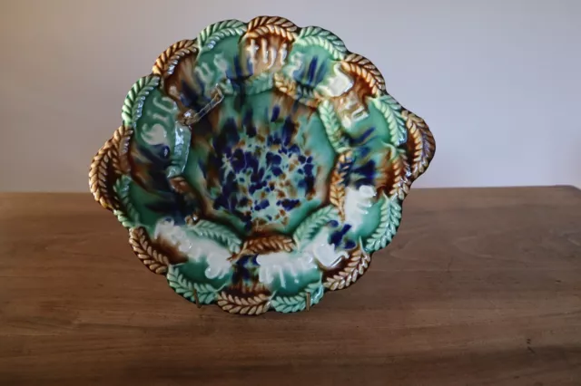 Rare Australian Pottery Majolica Bread Plate