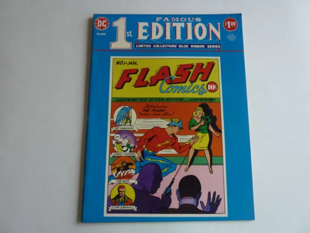Flash Comics Limited Collectors Blue Ribbon Series F-8  10"X13"   Scarce  Nm-9.2